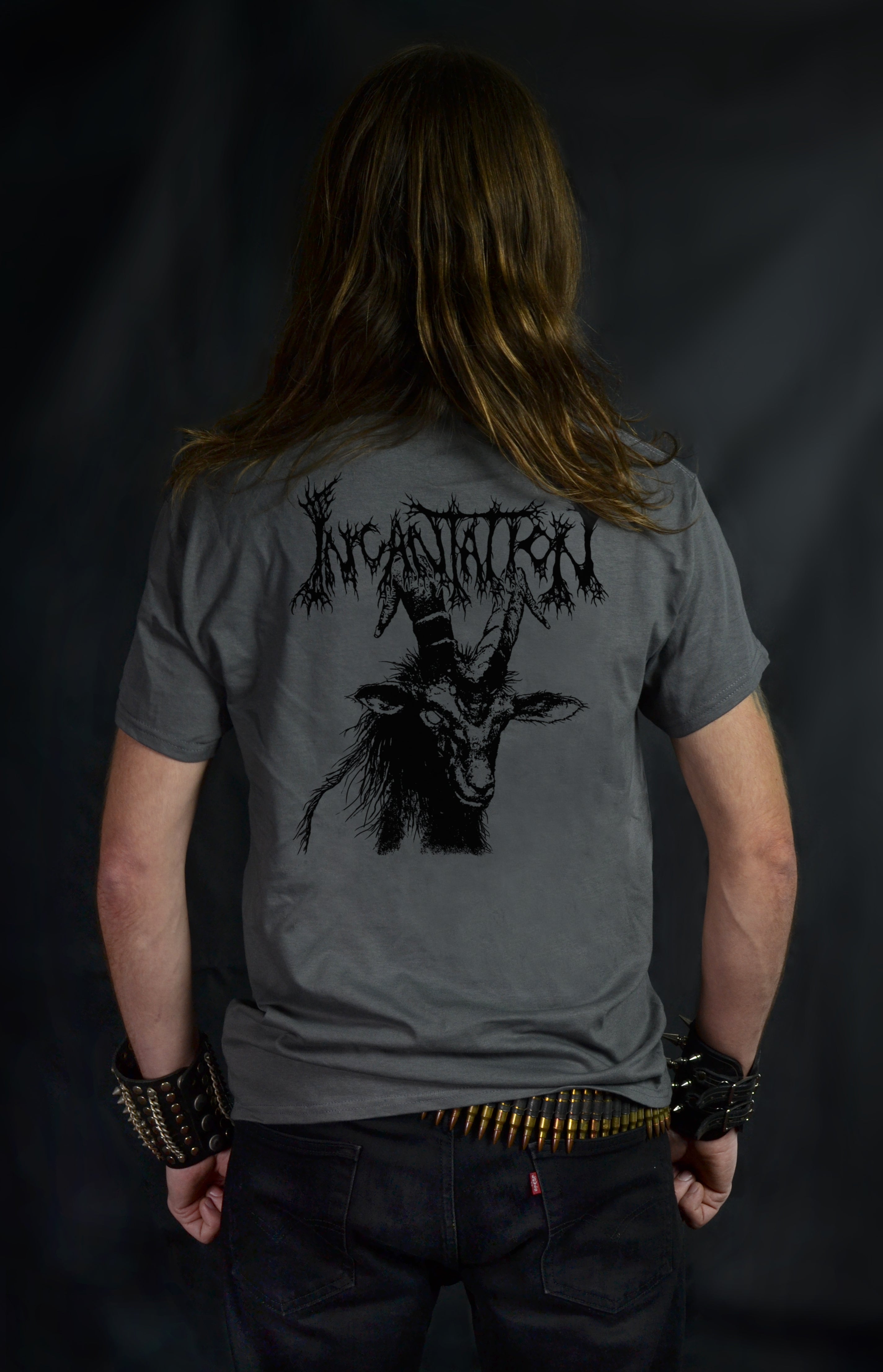 INCANTATION - Entrantment of Evil (Luxi Artwork) (CHARCOAL T-Shirt)