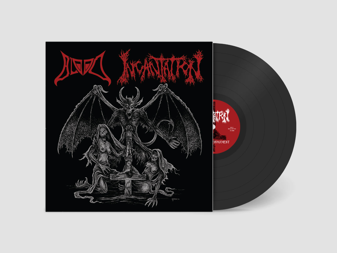 INCANTATION / BLOOD - Split - 7" EP