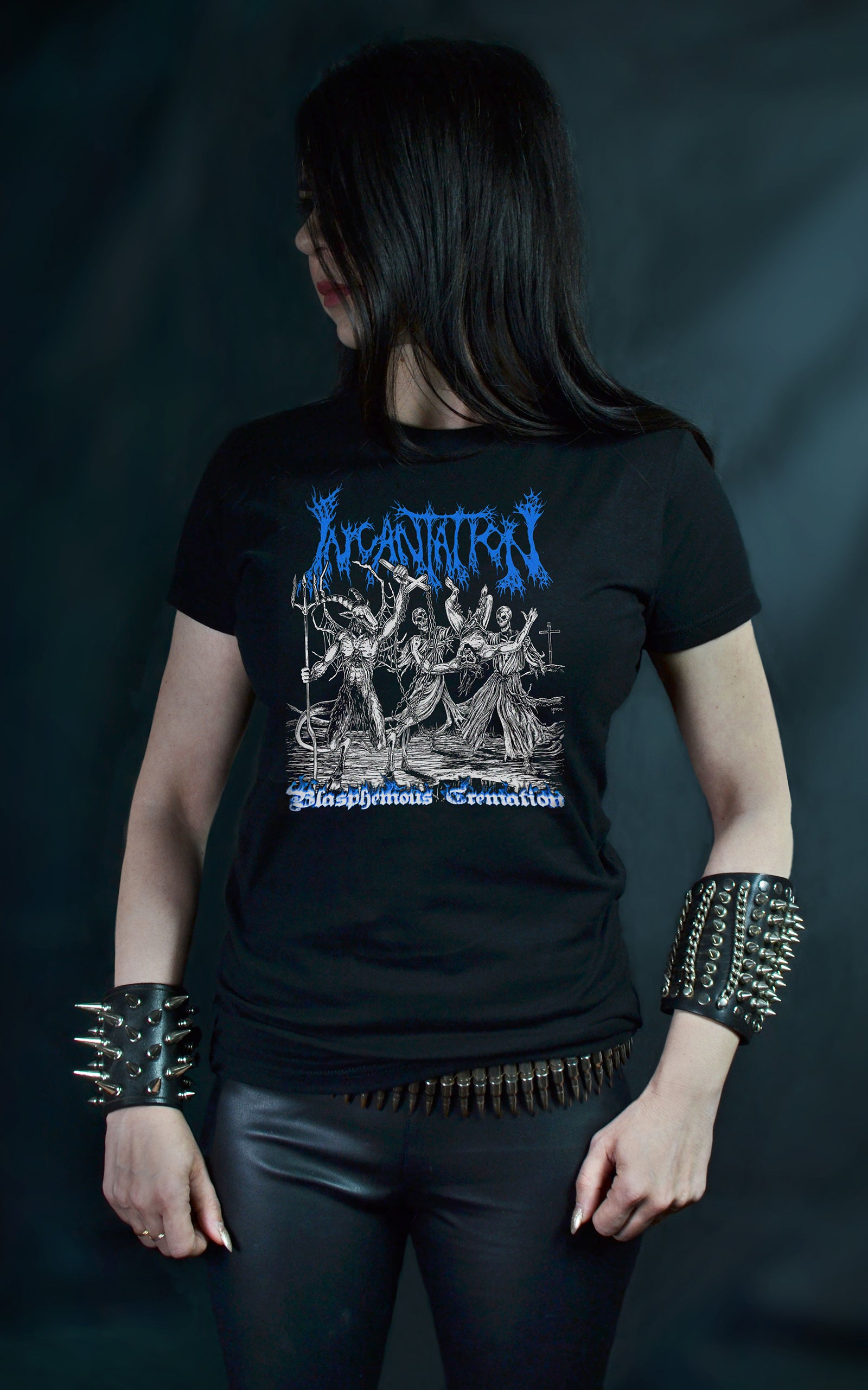 INCANTATION - Blasphemous Cremation (T-SHIRT -OR- GIRLIE)