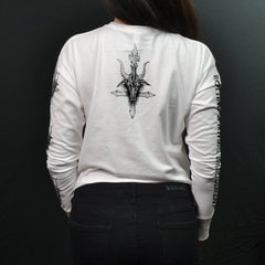 INCANTATION - Rotting Spiritual Embodiment (WHITE Long Sleeve Crop)