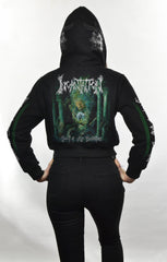 INCANTATION - Sect Of Vile Divinities (Zip-Up Crop Hood BLACK)