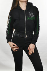 INCANTATION - Sect Of Vile Divinities (Zip-Up Crop Hood BLACK)